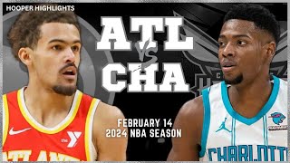 Atlanta Hawks vs Charlotte Hornets Full Game Highlights  Feb 14  2024 NBA Season [upl. by Martreb]