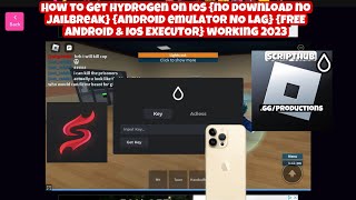 NEW How to get Hydrogen IOS ROBLOX EXECUTOR ON IOS TUTORIAL V603 NO DOWNLOAD BYPASSED BYFRON OP [upl. by Lonne]