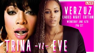 VERZUZ EVE VS TRINA quotLADIES NIGHT EDITIONquot LIVEPLUS AFTER SHOW W TIMBALAND SWIZZ BEATZ AND FANS [upl. by Enelyt]