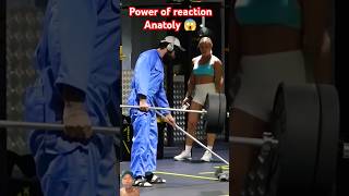 Cleaner Anatoly one Hand Power Girl Reaction fyp frank anatolyprank anatoly gym motivation [upl. by Doak]