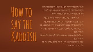 How to Say the Mourners Kaddish  The Jewish Prayer of Mourning [upl. by Amitak322]