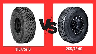 Tire Size 31575r16 vs 26575r16 [upl. by Aldas264]