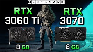 Geforce RTX 3060 Ti vs RTX 3070 Test in 8 Games  1080p 1440p 2160p [upl. by Ybot]