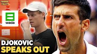 Djokovic Responds to WADA Appeal over Sinner Failed Drug Tests  Tennis News [upl. by Brigette56]