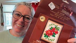 Unboxing Beaded cross stitch embroidery kit from onedaysaving [upl. by Kristo]