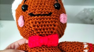 🤩TUTO CROCHET PAS A PAS LE BONHOMME EN PAIN DÉPICE 🤩amigurumiscrochet amigurumiaction [upl. by Retep]