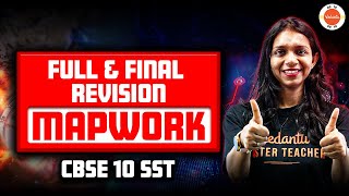 Complete Map Work for Class 10 Social Science in One Shot 🎯 SST Full Syllabus Revision 🔥 CBSE2024 [upl. by Rekoob]