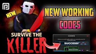 Survive The Killer Roblox New UPD Codes  Survive The Killer Codes 2024 [upl. by Gnouc]