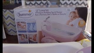 Lil’ Luxuries® Whirlpool Bubbling Spa amp Shower Review amp Unboxing [upl. by Ahsekan]