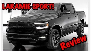 ALL NEW 2019 RAM 1500 LARAMIE SPORT REVIEW BLACK OUT PACKAGE [upl. by Gardener]