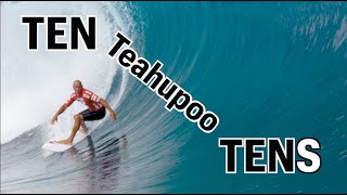 10 BEST 10 POINT RIDES TEAHUPOO [upl. by Anid]