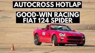 Autocross Hot Lap  GoodWin Racing Fiat 124 Spider [upl. by Ahsiemaj]