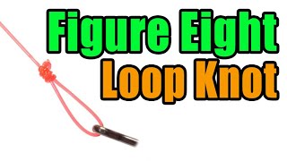 Figure Eight Loop Knot  Great Heavy Shock Leader Knot For Tarpon amp GTs [upl. by Erdah]