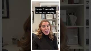 Does an employer have to give you a payslip payslip legalpodcast learnthelaw [upl. by Ellenahs]