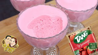 COMO FAZER MOUSSE COM TANG  3 INGREDIENTES E SEM LEITE CONDENSADO [upl. by Adnerak]