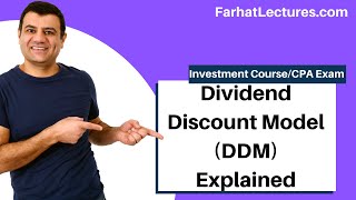 Dividend Discount Model DDM Explained with Examples [upl. by Nagle655]