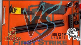 LL4D Tippmann TMCByrna Mission 4  Lapco 16” 0684 barrel vs MCS 14” 0687 Lion Claw barrel [upl. by Annaynek]