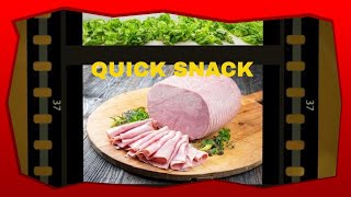 A QUICK SNACK with ham lettuce and duck pate [upl. by Dnumde]