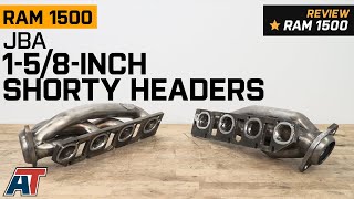 20192023 RAM 1500 JBA 158Inch Shorty Headers Review [upl. by Armillia]