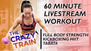 LIVE WORKOUT 181  60 Minute FULL BODY Strength  HIIT  Tabata [upl. by Nwahsauq523]