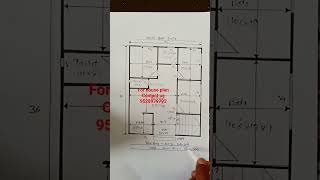 30×36 house planhome designhouse plan 3bedroom viral 3bhkhouseplan [upl. by Roselane]