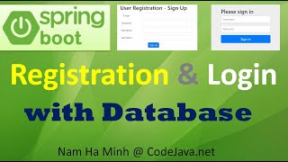 Spring Boot User Registration and Login Tutorial with MySQL Database Bootstrap and HTML5 [upl. by Evot]