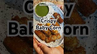 Baby Corn Crispy  Evening Snacks Recipe  Baby Corn Starter Recipe  babycorn babycornrecipes [upl. by Ahsiekel]