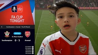 FIFA 17 Southampton 05 Arsenal FA CUP [upl. by Hollingsworth]