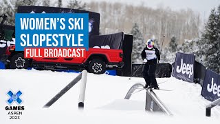 Jeep Women’s Ski Slopestyle FULL COMPETITION  X Games Aspen 2023 [upl. by Alaunnoif470]