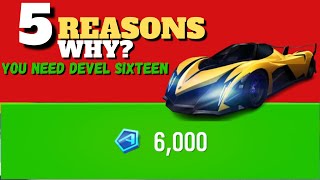 Asphalt 8  5 Unbeatable Reasons to Own the Devel Sixteen [upl. by Ecirtnahs]