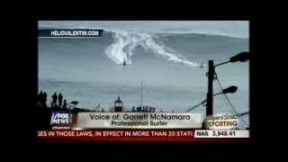 WORLDS BIGGEST WAVE SURFED RECORD broken by Carlos Burle 100 foot wave Nazare Portugal [upl. by Aneehc]