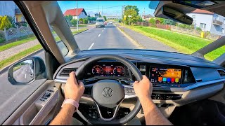 NEW Volkswagen Multivan T7 2023 20 TDI 150HP 0100 POV Test Drive 1861 Joe Black [upl. by Mariann28]