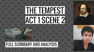 The Tempest Act 1 Sc 2 Summary and Analysis for great marks [upl. by Etiuqram]