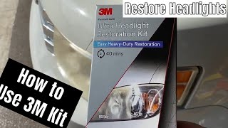 How to Restore Headlights 3M Ultra Headlight Restoration [upl. by Nottage671]