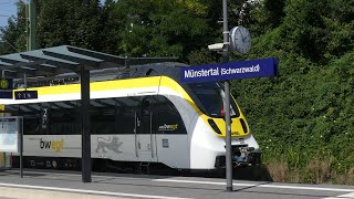 Mit dem Zug von Emmendingen nach Münstertal [upl. by Yahiya]