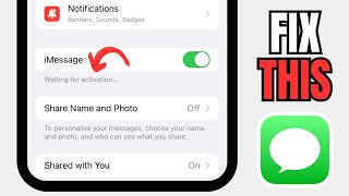 How To Fix iMessage Stuck On Waiting For Activation [upl. by Dnyletak]