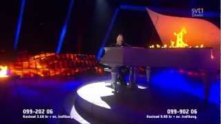 Ralf Gyllenhammar  Bed on fire HD Melodifestivalen 2013 [upl. by Airolg172]