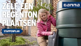 Regenton plaatsen  Tuinvideos  GAMMA België [upl. by Atnuahsal]