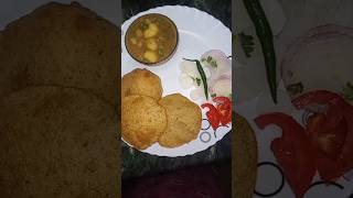 damalu puri ki simple khana ki thali  🍛🍛 [upl. by Dorren]