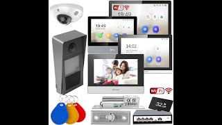 DSKV8213WME1 WiFi Doorbell IP DoorbellDoor Phone Video Intercom IC Card Unlock TEST [upl. by Osterhus]