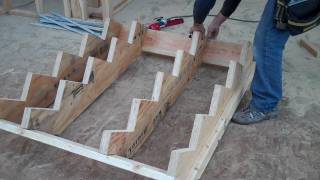 How to calculate layout and build stairs Part 3 of 3 [upl. by Eillek]