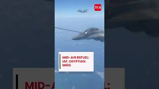 Watch IAF’s IL78 tanker refuels Mig 29 M midair  Bright Star23 exercise [upl. by Adile]