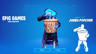 NEW Jumbo Popcorn Emote Fortnite EARLY yes with Madcap Skin The SHORT NITE FILM Festival Emote [upl. by Arahat]