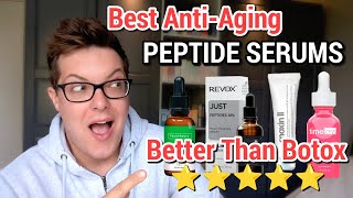 TOP 5 PEPTIDE SERUMS  Better Than Botox Maximum AntiAging [upl. by Holland167]