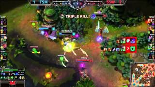 League of Legends World Championship  Samsung White Imp Pentakill vs TSM [upl. by Kazmirci]