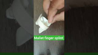 MALLET FINGER SPLINTORTHO SPORTS INJURY sports injury cricket medical fracture [upl. by Reitman555]