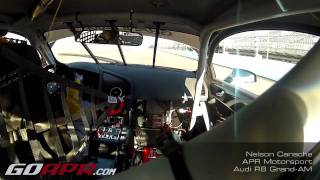 Nelson Canache behind the wheel of the APR R8 GrandAM during practice [upl. by Keeley72]