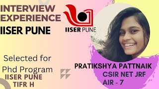 PhD Interview Experience IISER PUNE PhD Application Procedure [upl. by Hannaj]