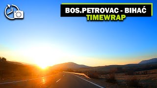 Timewrap vožnja Bosanski Petrovac  Vrtoče  Ripač  Bihać  Zalazak sunca [upl. by Odnamra]