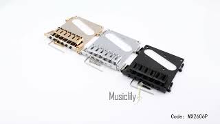 360° View Musiclily Pro 54mm Modern Telecaster Bridge with Zinc Alloy 6Saddle [upl. by Daron]